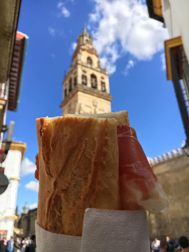 Spanish ham in Cordoba Spain