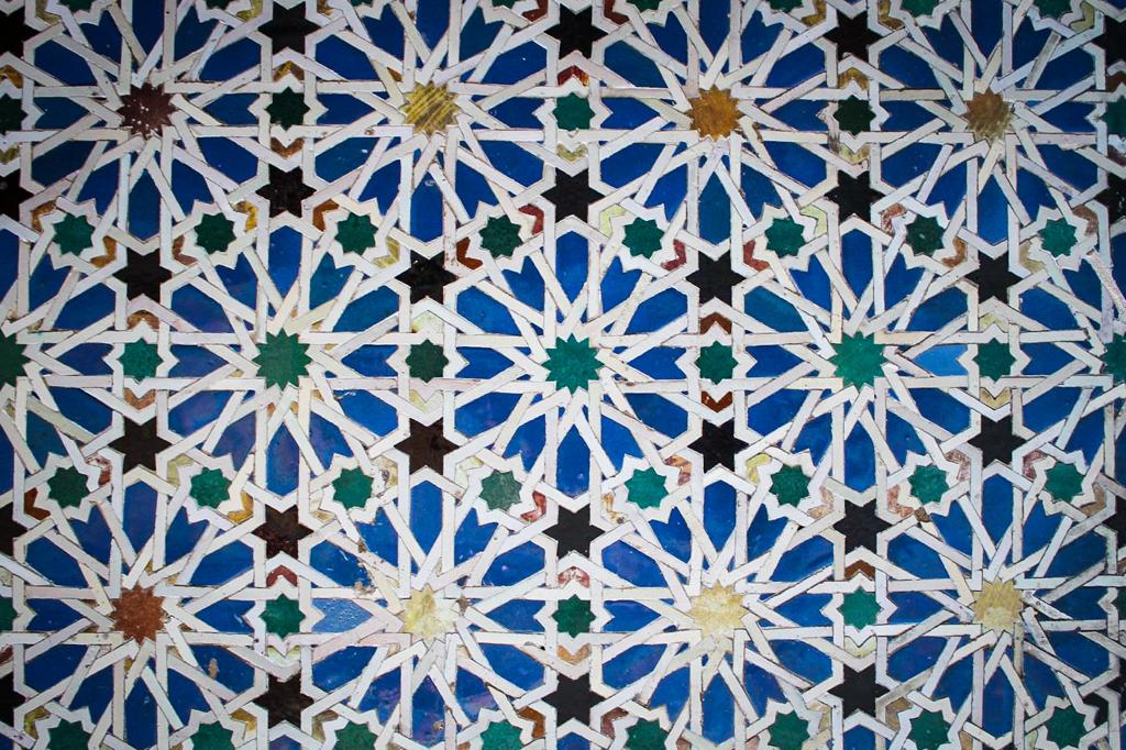 tile in the Real de Alcazar in Sevilla