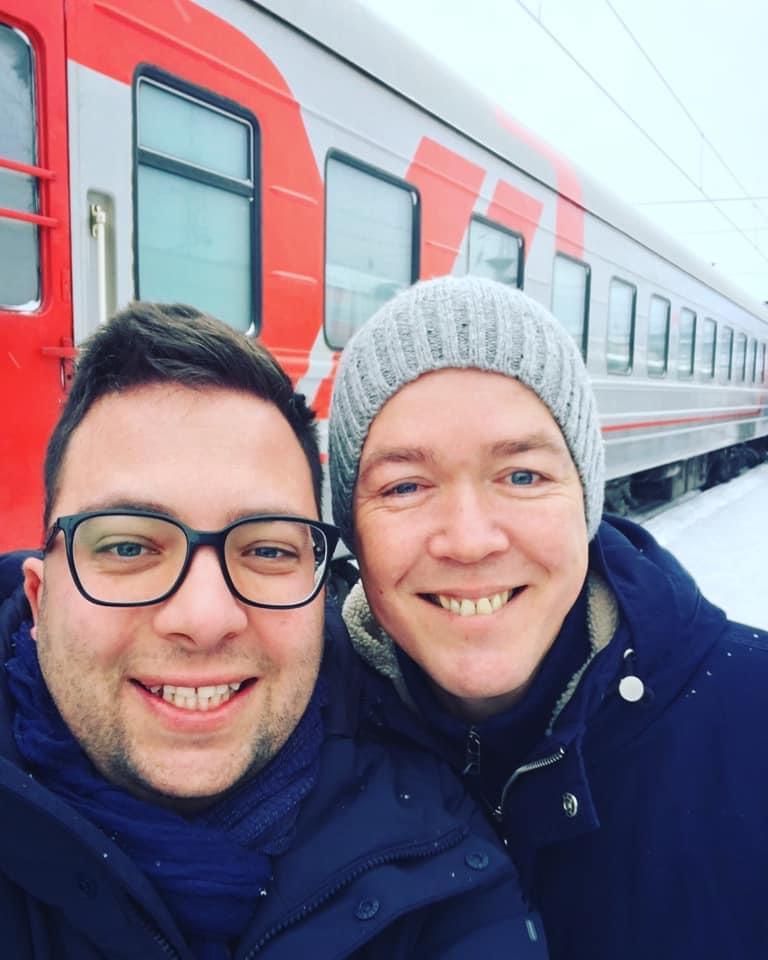 Trans-Siberian Railway in the winter