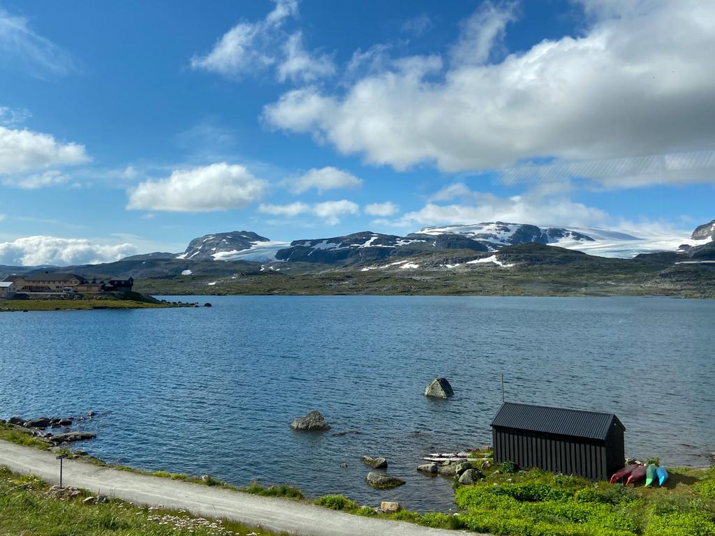The landscape along the Oslo to Bergen train