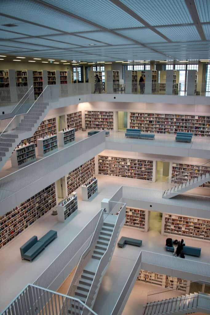 The state library in Stuttgart